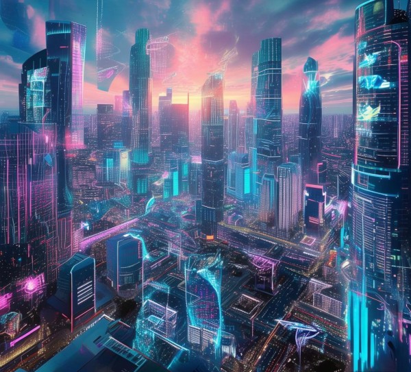 城市科技动态壁纸全屏高清4k,沉浸式数字艺术与未来感的视觉盛宴